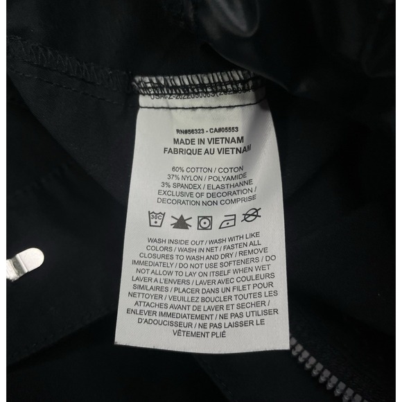 Nike Pants Women's XL Wide Leg Baggy Black‎ Zip Hook & Latch Track Sportswear - Picture 9 of 12